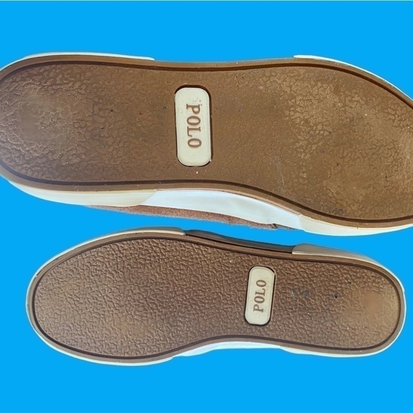 Polo Ralph Lauren “Faxon Low” suede sneaker rich brown Mens 8.5/Women 10 EUC!!! - Picture 9 of 12